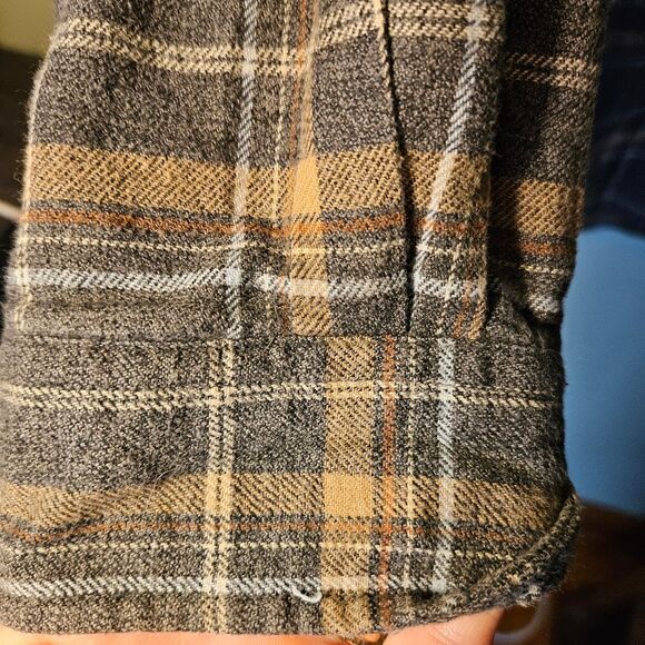 Consensus Sportswear Men's XLT Cotton Flannel Button-Up Plaid Shirt Dad Core - Picture 8 of 10